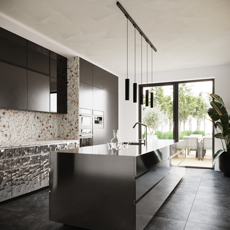 Lampe suspendue, 5 points, système de rail triphasé, LAGOS