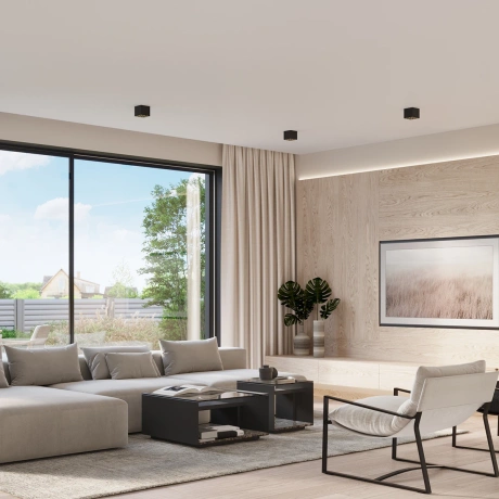 Plafonnier OZZY noir LED