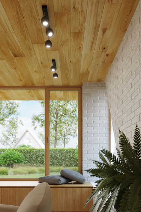 Plafond OCULARE 4L noir + 4x ampoule LED GU-10 4000K Froid 7W 630lm