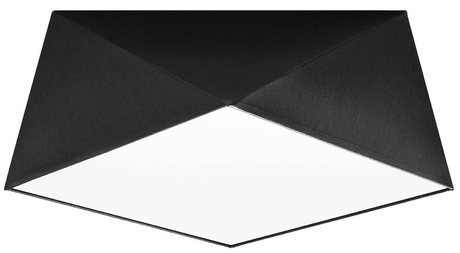 Plafond HEXA 35 BLACK + 2x ampoule LED E27 3000K Warm 7.5W 620lm