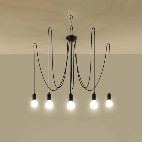 Lustre EDISON 5 noir