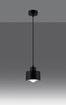 SAVAR 1 lampe suspendue noire + 1x ampoule LED E27 3000K Warm 7,5W 620lm