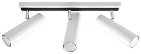 Plafond DIREZIONE 3 blanc + 3x ampoule LED GU-10 3000K Warm 7W 620lm