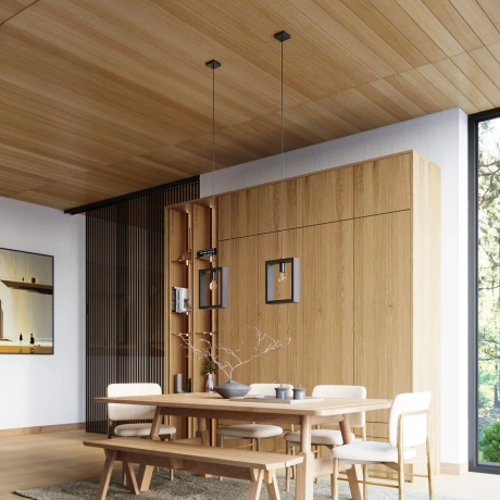 Lampe suspendue ARIES wengé