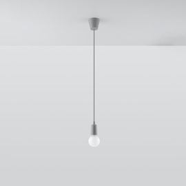 Lampe suspendue DIEGO 1 gris