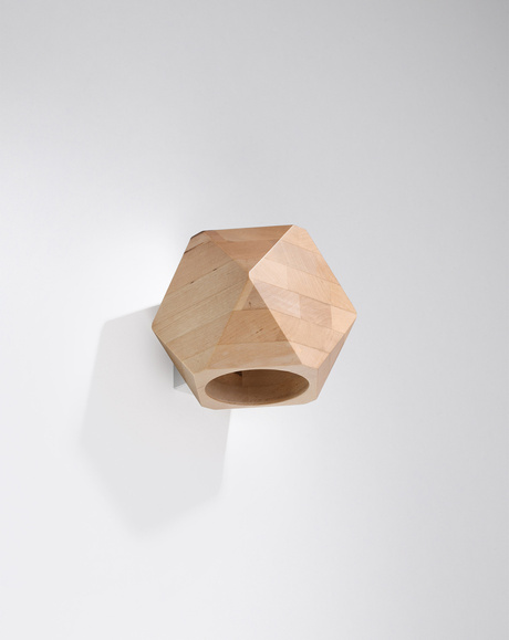 Applique WOODY bois naturel + 1x ampoule LED G9 4000K froide 4.5W 530lm