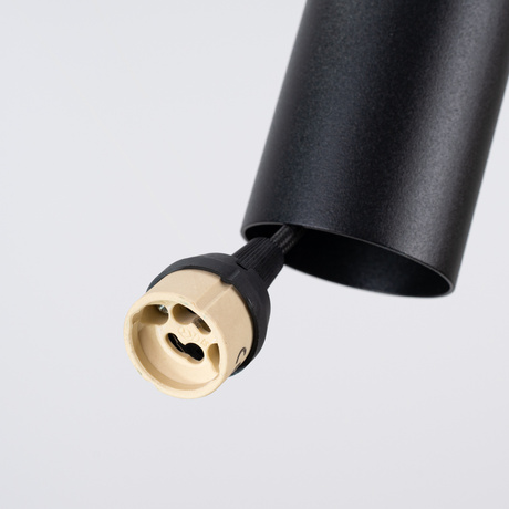 Lampe suspendue PELTA 1 noir/jaune