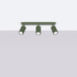 Plafonnier KARBON 3L vert olive