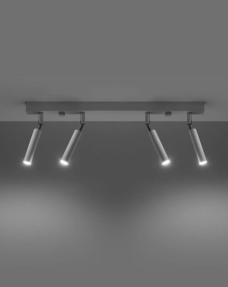 Plafond EYETECH 4 blanc + 4x ampoule LED G9 3000K Warm 4.5W 510lm