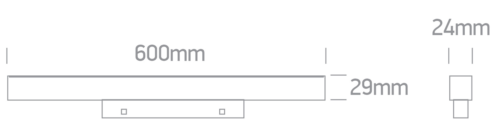 YUMO noir LED 3000K 16W 1280lm