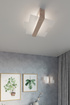 Plafond FENIKS 2 bois naturels + 2x ampoule LED E27 3000K Warm 7.5W 620lm