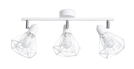 Plafond ARTEMIS 3 blanc + ampoule LED E14 4000K Froid 7.5W 680lm