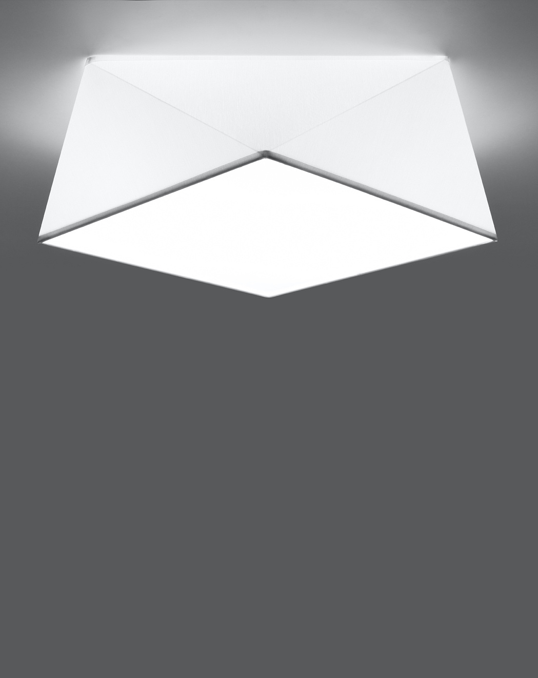 Plafond HEXA 35 BLANC + 2x ampoule LED E27 4000K Froid 7.5W 650lm