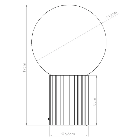 Lampe à poser HALO peach
