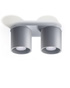 Plafond ORBIS 2 gris + 2x ampoule LED GU-10 3000K Warm 7W 620lm