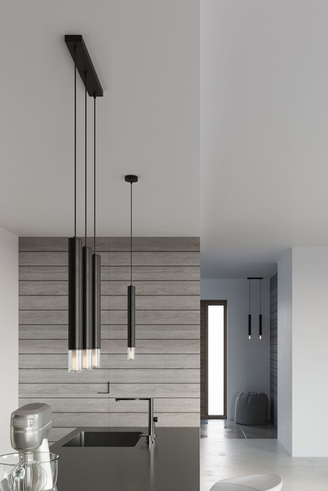 WEZYR 1 lampe suspendue noire + 1x ampoule LED G9 3000K Warm 4,5W 510lm