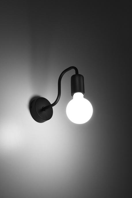 Applique VECTOR noir + 1X ampoule LED E27 3000K 7W 760lm