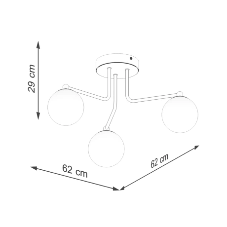 Lustre ASTRAL 3 noir