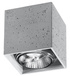 Plafond VALDE 140 béton + 1x ampoule LED GU10 AR111 3000K chaud 12W 800lm [WOJ+14146].