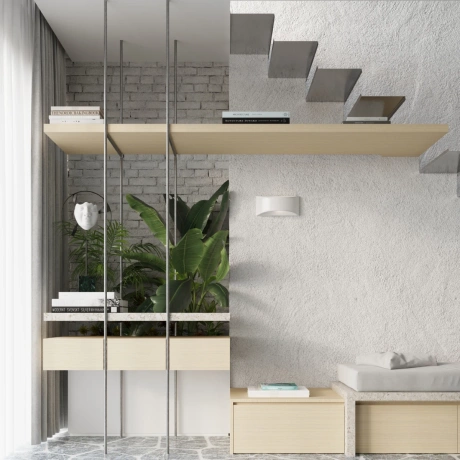 Applique vernie VIXEN blanc brillant