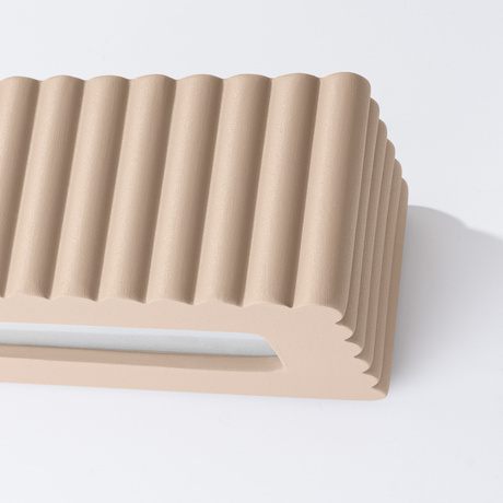 Applique en céramique RIGATA taupe