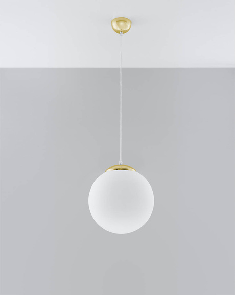 Lampe suspendue UGO 30 Gold + 1x ampoule LED E27 4000K Cold 7,5W 650lm