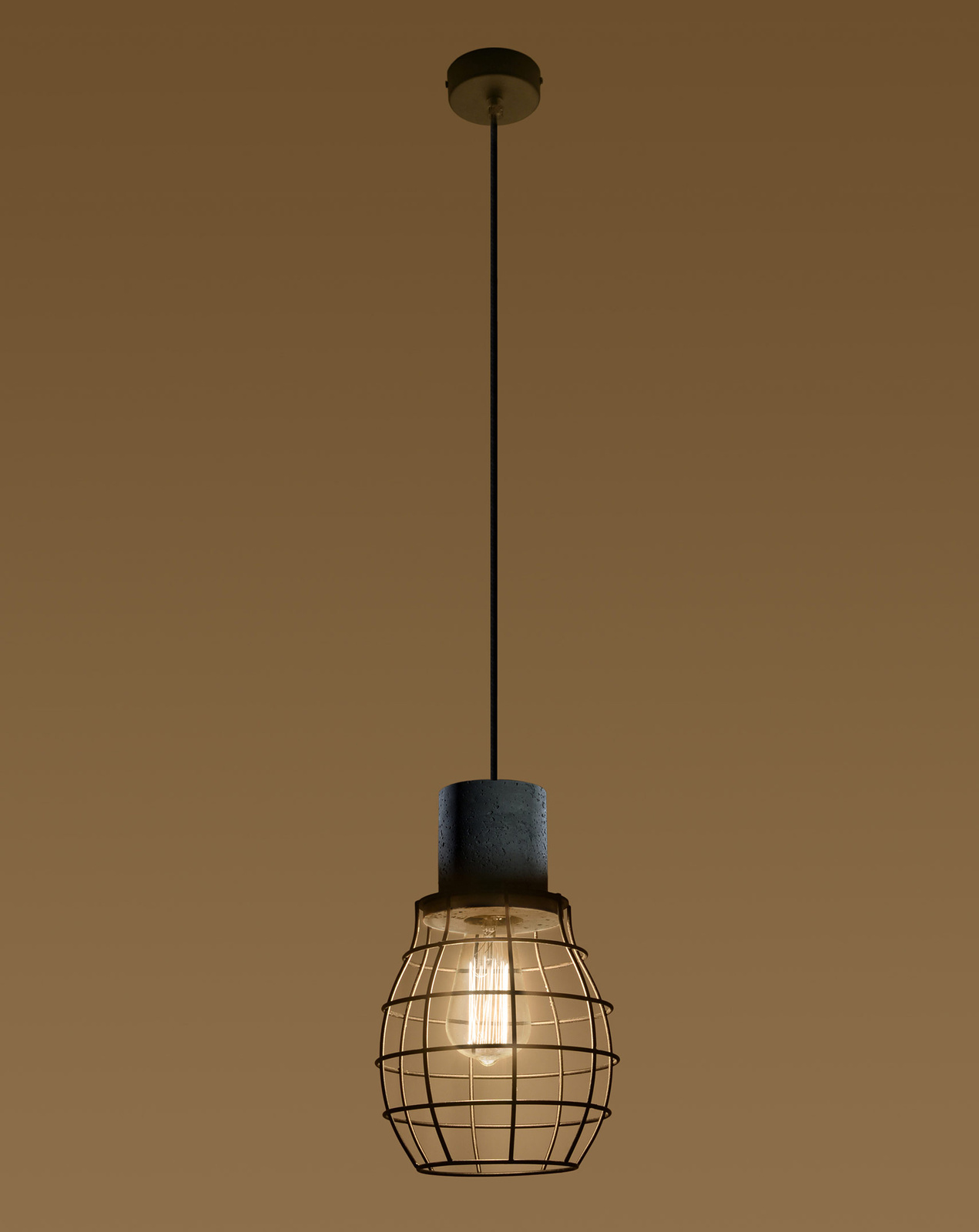 LUGO lampe suspendue + 1x ampoule LED E27 4000K Cold 7,5W 650lm