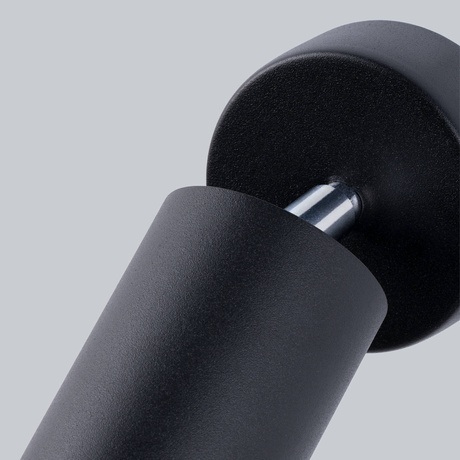 Applique LEMMI 1 noire + 1x ampoule LED GU-10 4000K froide 7W 530lm