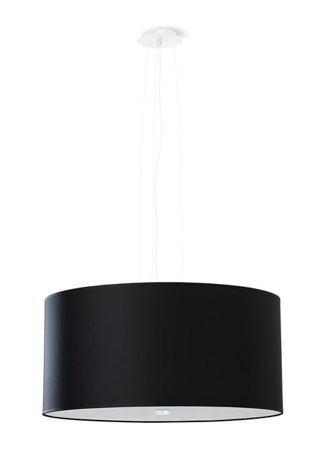 Lustre OTTO 50 noir + 5x ampoule LED E27 3000K Warm 7.5W 620lm