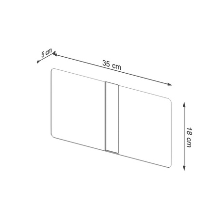 Applique AZALIA + 2x ampoule LED G9 4000K Cold 4.5W 530lm