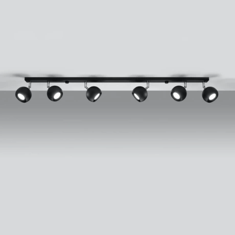 Plafonnier OCULARE 6L noir