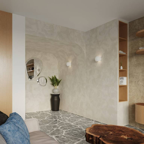 Applique en céramique GLOBE blanc + 1x ampoule LED E27 4000K Froid 7.5W 650lm