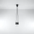Lampe pendante DIEGO 3 noir