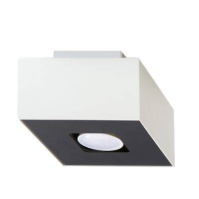 Plafond MONO 1 blanc + 1x ampoule LED GU-10 4000K Froid 7W 630lm