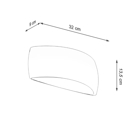 Applique vernie PONTIUS blanc brillant