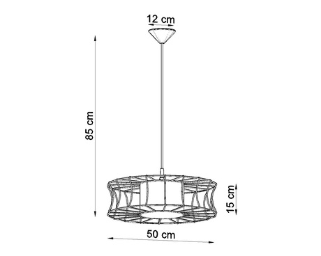 Lampa wisząca SALERNO biała