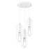 NICUS Lampe suspendue 3P blanche + 3x ampoule LED E27 4000K froide 7,5W 690lm