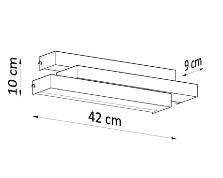 Applique FROST blanc + 2x ampoule LED G9 3000K Warm 4.5W 510lm