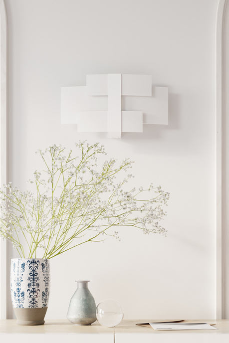 Applique CELIA blanc + 2x ampoule LED G9 3000K Warm 4.5W 510lm