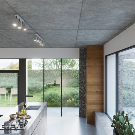 Plafonnier MERIDA 4 gris