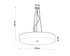 Lustre SKALA 100 blanc + 6x ampoule LED E27 4000K Froid 7.5W 650lm