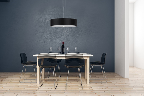 Lustre SKALA 50 noir + 5x ampoule LED E27 3000K Warm 7.5W 620lm