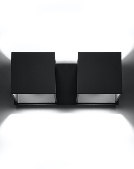 Applique QUAD 2 noire + 2x ampoule LED G9 4000K froide 4,5W 530lm