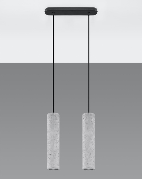 LUVO 2 lampe suspendue + 2x GU-10 4000K froid 7W 630lm ampoule LED