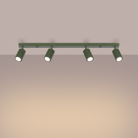 Plafonnier KARBON 4L vert olive