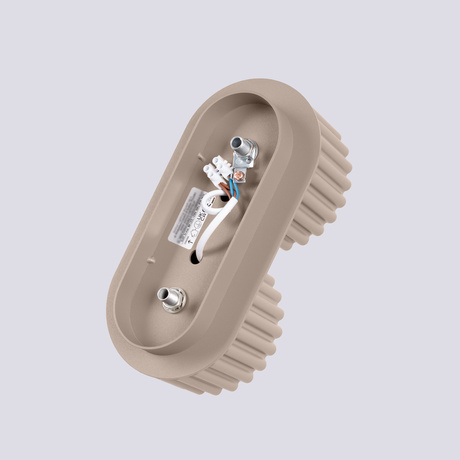 Plafonnier AURA 2 taupe Gx53