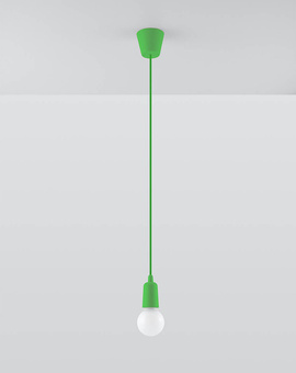 DIEGO 1 lampe suspendue verte + 1x ampoule LED E27 4000K Cold 7,5W 650lm