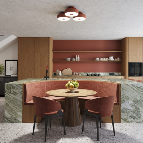 Plafonnier OMIQ rouge ocre