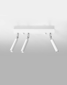 Plafond EYETECH 3 blanc + 3x ampoule LED G9 3000K Warm 4.5W 510lm