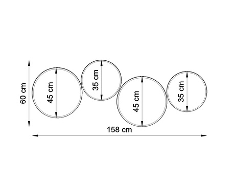 Plafond ARENA 35 BLANC + 2x ampoule LED E27 4000K Froid 7.5W 650lm